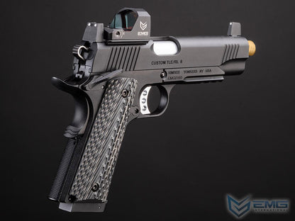 EMG x Kimber Licensed Custom TLE/RL II 1911 CO2 Gas Blowback Airsoft Pistol with G10 Grips