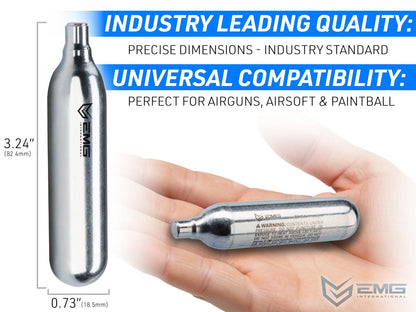EMG 12 Gram CO2 Cartridge for Airsoft and Air Gun - Pack of 25