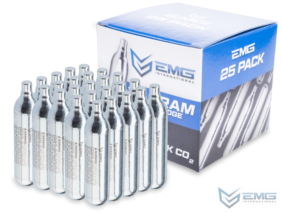 EMG 12 Gram CO2 Cartridge for Airsoft and Air Gun - Pack of 25