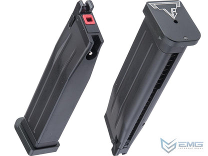 EMG / TTI Licensed Magazine for 2011 / Hi-CAPA Gas Blowback Airsoft Pistols - Black-Black Base - 30rd - Green Gas