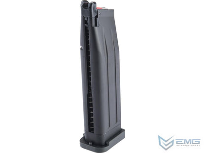 EMG / TTI Licensed Magazine for 2011 / Hi-CAPA Gas Blowback Airsoft Pistols - Black-Black Base - 30rd - Green Gas