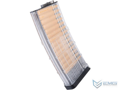 MG 190rd Lancer Systems Licensed L5AWM Airsoft Mid-Cap Magazines - Clear