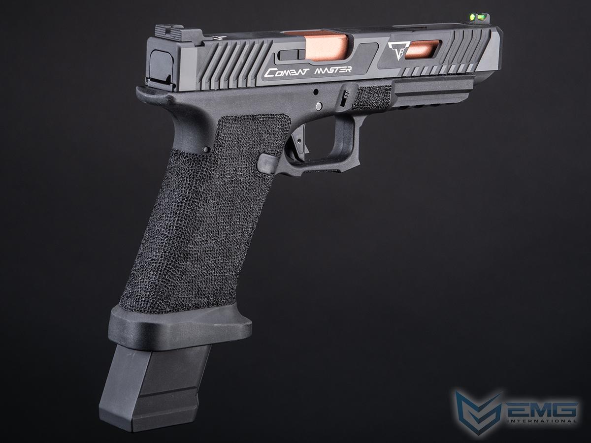 EMG Custom TTI JW2 Combat Master Slide + Ultimate GBB Frame Custom Airsoft Gas Blowback Pistol - Black