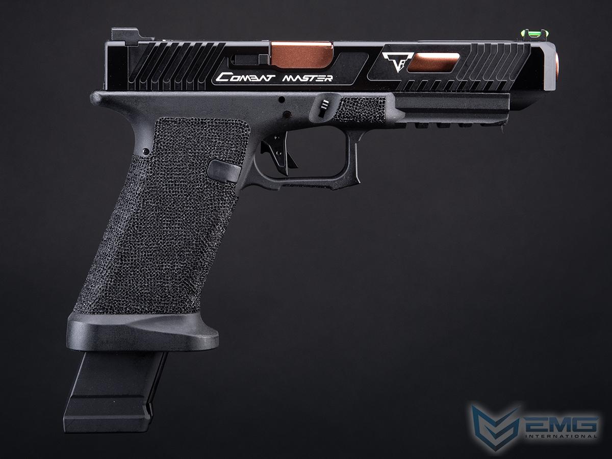 EMG Custom TTI JW2 Combat Master Slide + Ultimate GBB Frame Custom Airsoft Gas Blowback Pistol - Black