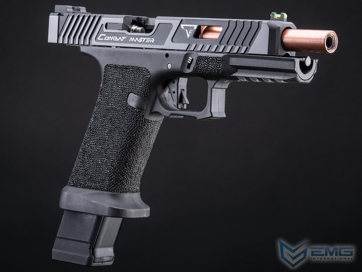 EMG Custom TTI JW2 Combat Master Slide + Ultimate GBB Frame Custom Airsoft Gas Blowback Pistol - Black