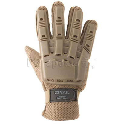 Valken V-Tac Full Finger Plastic Gloves - Tan