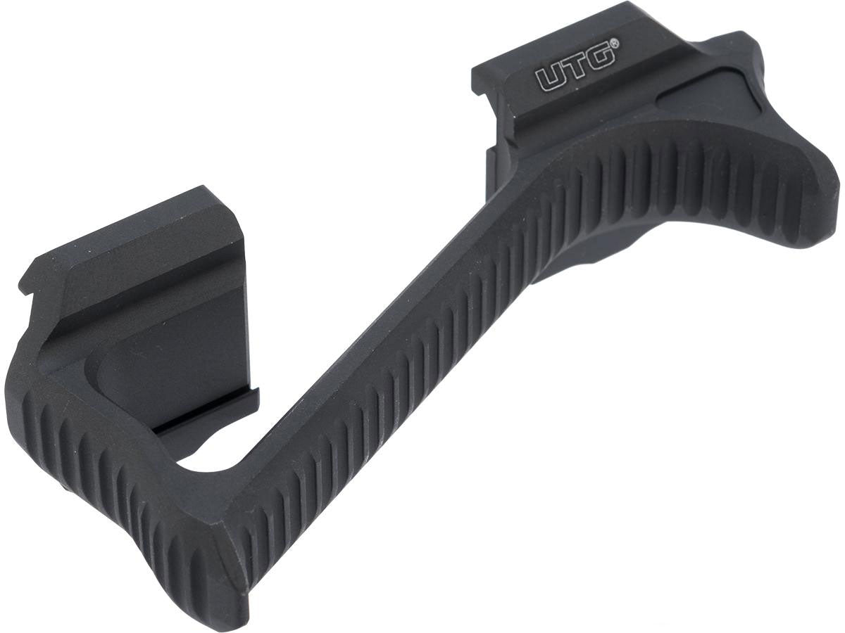 UTG CNC Aluminum Ultra Slim Angled Picatinny Foregrip - Matte Black