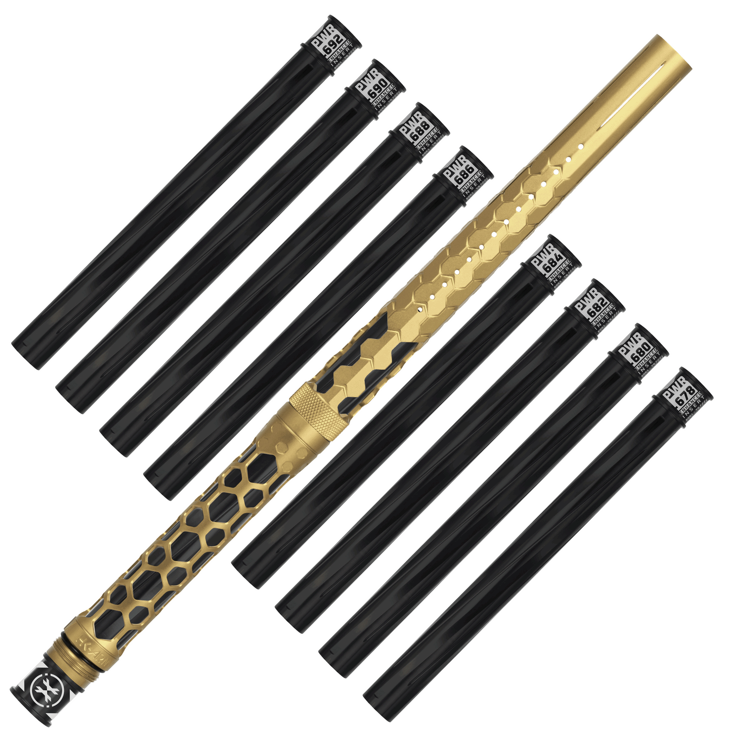 HK Army Hex PWR Autococker Threaded Barrel Kit w/ Black Inserts