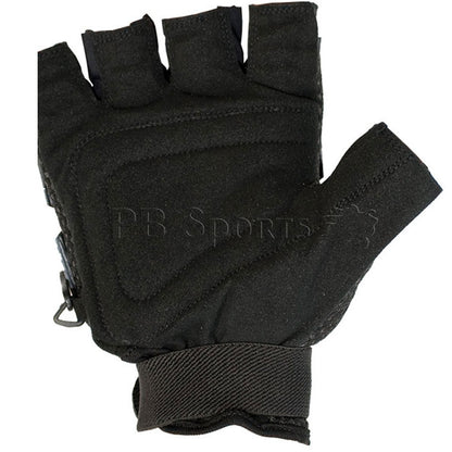 Valken V-Tac Half Finger Plastic Gloves - Black