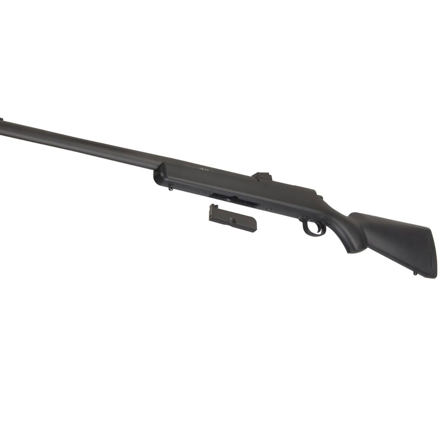 HFC 2377 Bolt Action Airsoft Sniper Rifle w/ Fixed Iron Sights - Black