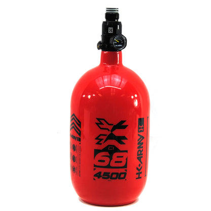 Used HK Army Compressed Air 68ci/4500psi Tank - Red/Black