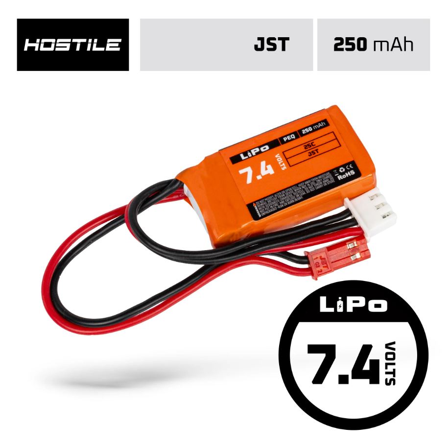 HK Army Hostile Energy LiPo 7.4V 250mAh 25C PEQ Battery