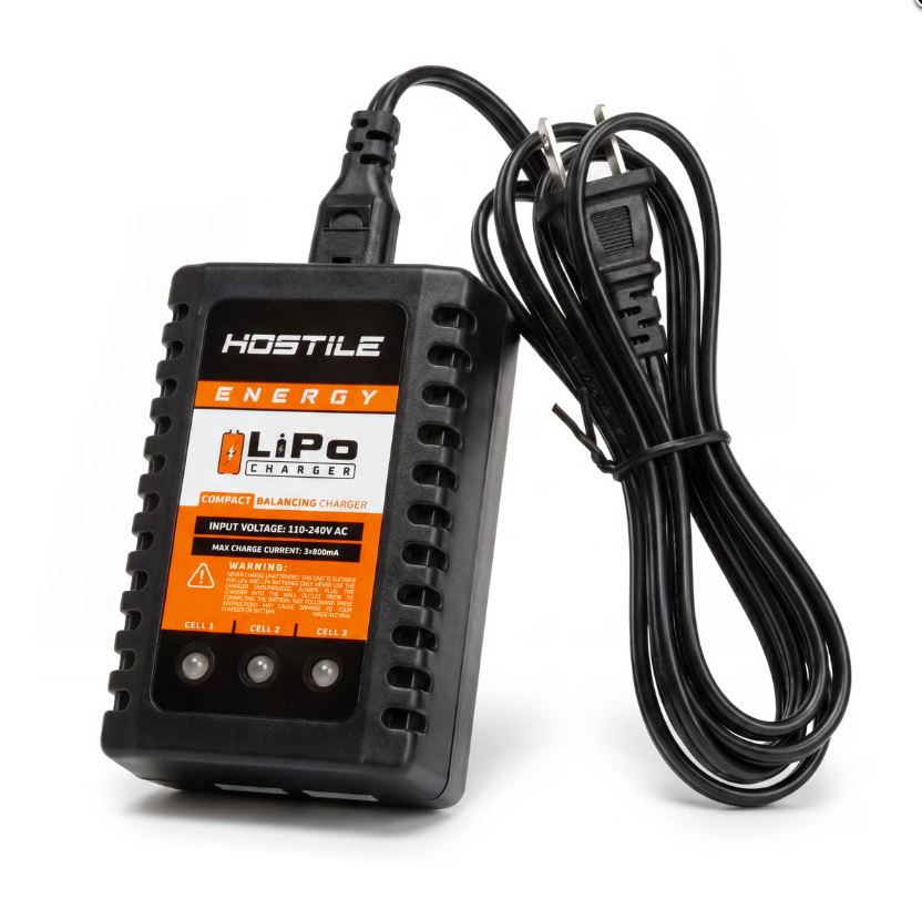HK Army Hostile Energy LiPo Compact Balancing Charger 2-3 Cell 8V-12.6V