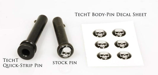 TechT Tippmann Quick Strip Body Pin Decal Set - Skull (6)