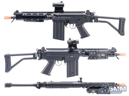 6mmProShop FAL Carbine Airsoft AEG w/ M-LOK Handguard - Shortly Barrel - Folding Stock