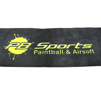 Exalt Large Players Tech Mat Camo Lime - PB Sports Logo