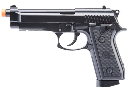 M9 PT92 Full Metal Semi / Full Auto Select Fire CO2 Gas Blowback Airsoft Pistol by KWC - Black