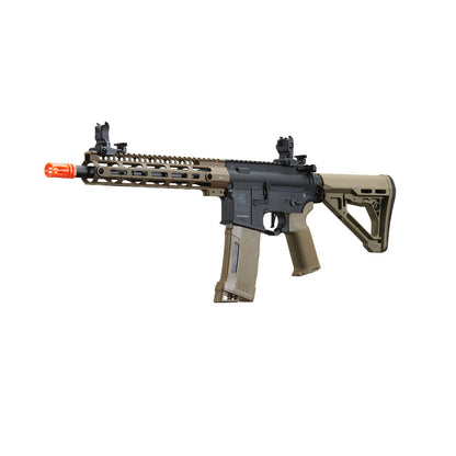 Lancer Tactical Gen 3 M-LOK 10" Airsoft M4 AEG with Delta Stock - Tan/Black