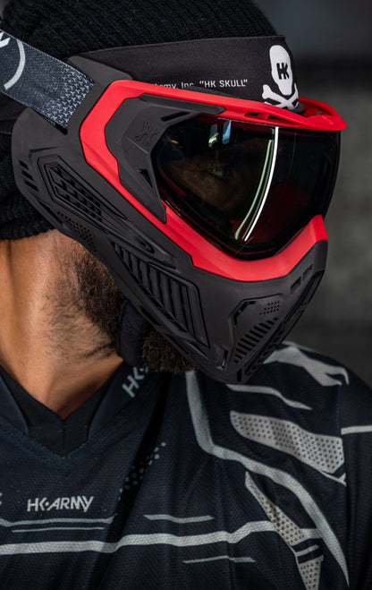 SLR Goggle - Lava (Red/Black) Smoke Lens