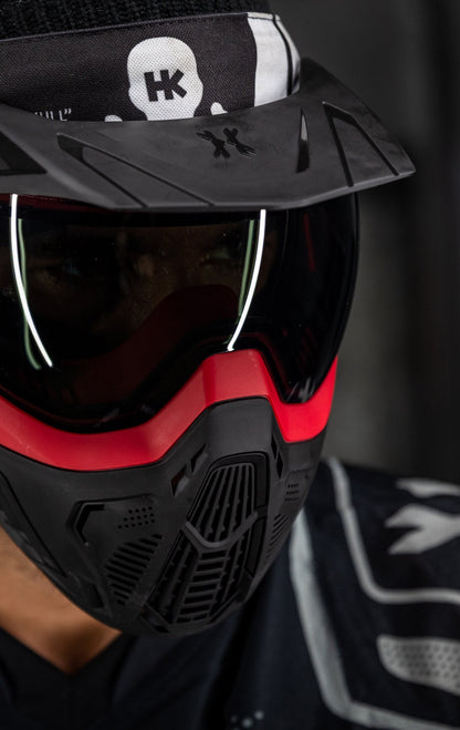 SLR Goggle - Lava (Red/Black) Smoke Lens