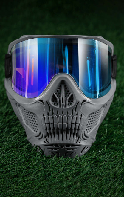 HSTL Skull Goggle "Crypt" - Grey w/ Ice Lens