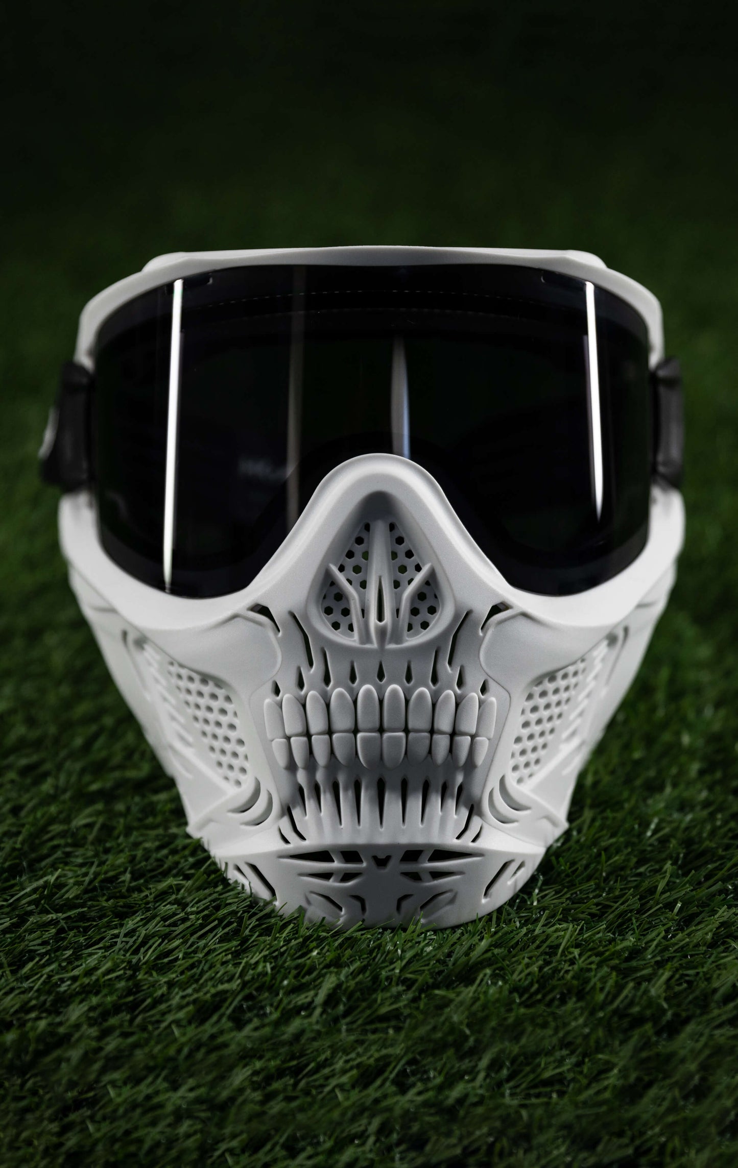 HSTL Skull Goggle "Ghost" - White w/ Smoke Lens