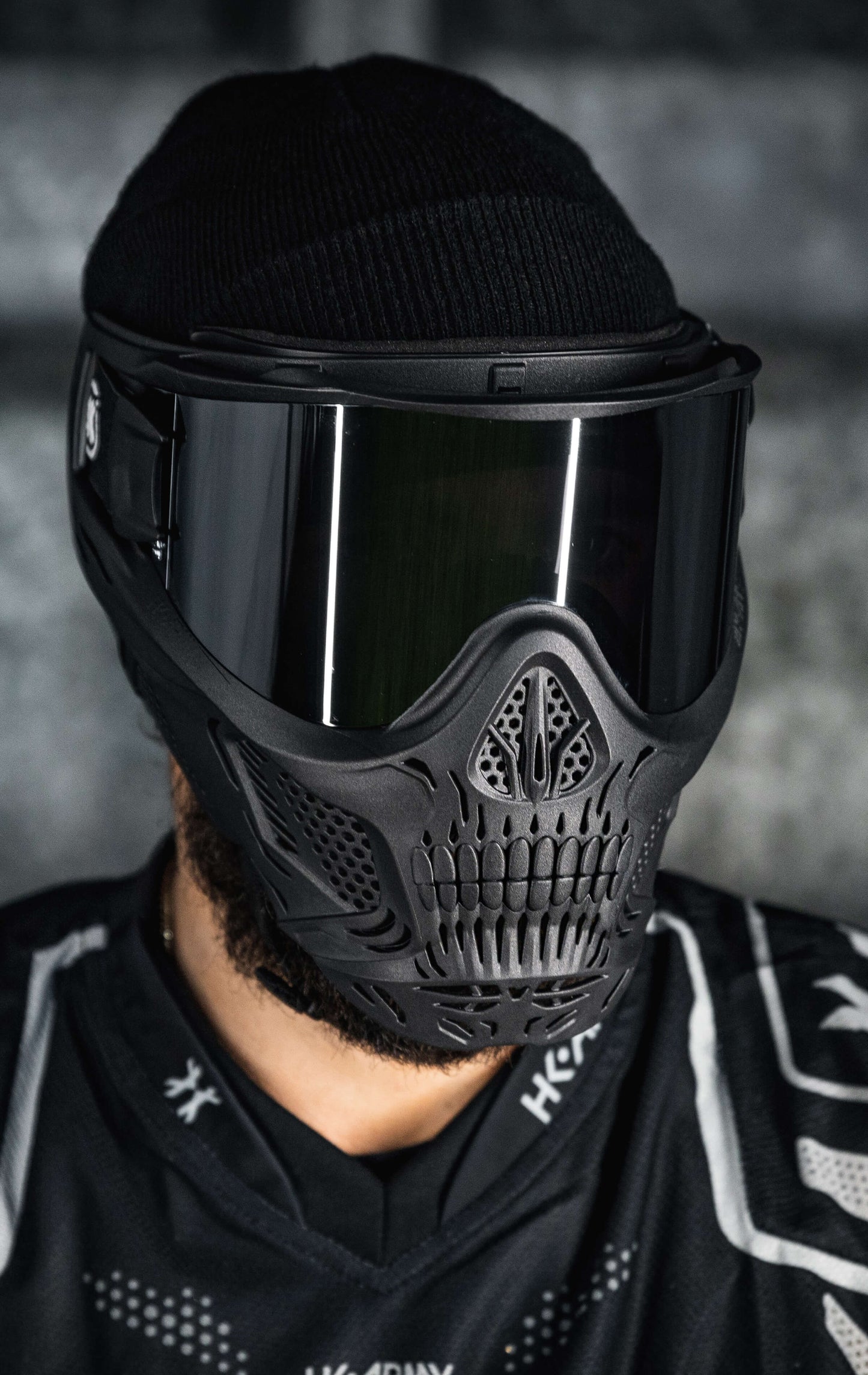 HSTL Skull Goggle "Punisher" - Black w/ Smoke Lens