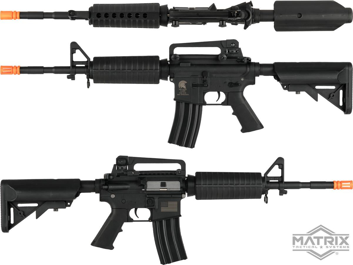 Matrix / S&T Sportsline M4A1 Airsoft AEG Rifle w/ G3 Micro-Switch Gearbox - 350 FPS - Black