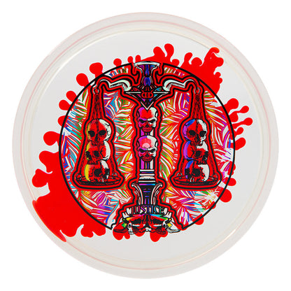 Dynamic Discs Lucid Ice SplaDDer Justice - Scales of Justice Stamp