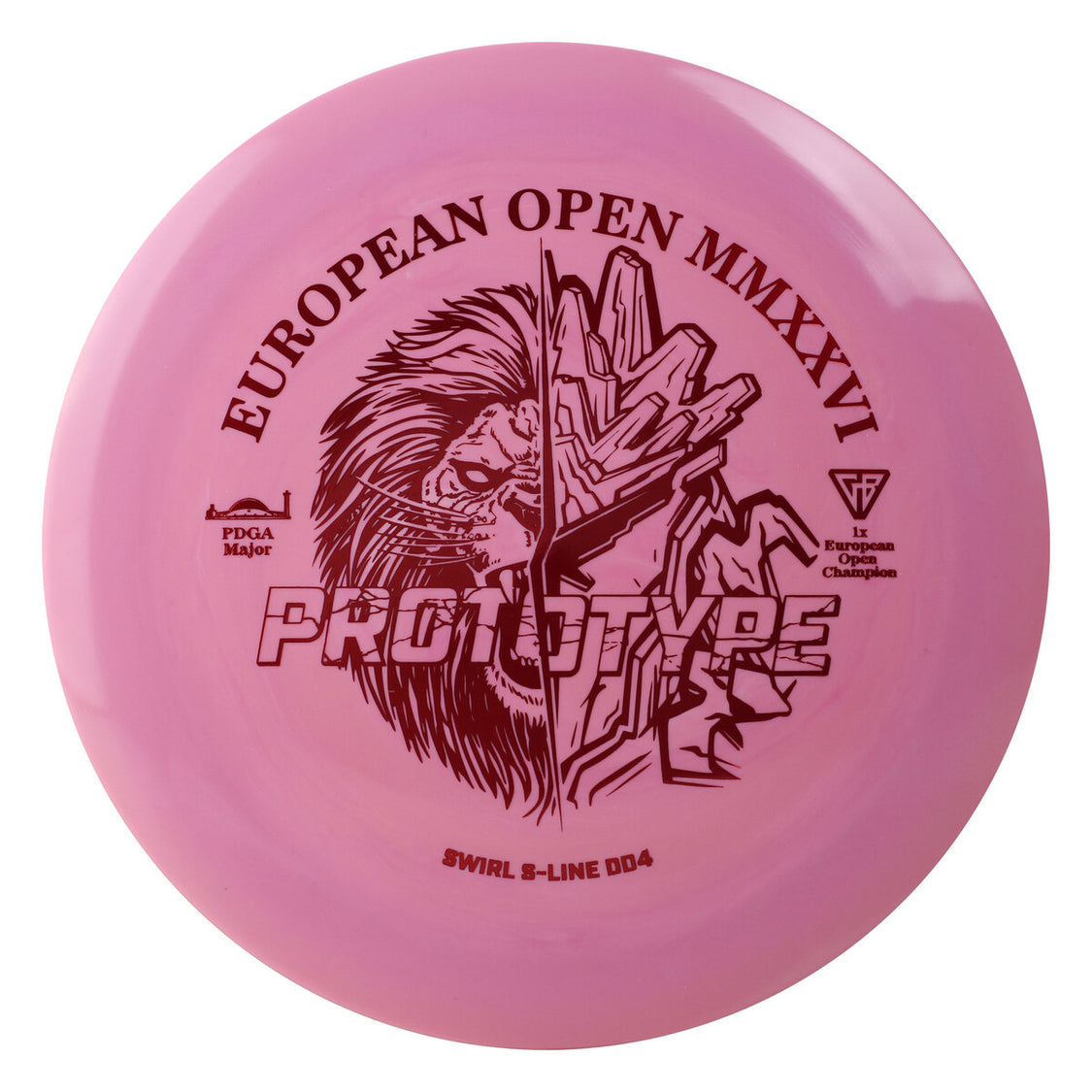 Discmania Prototype Swirl S-Line DD4 Disc - European Open 2026 Stamp