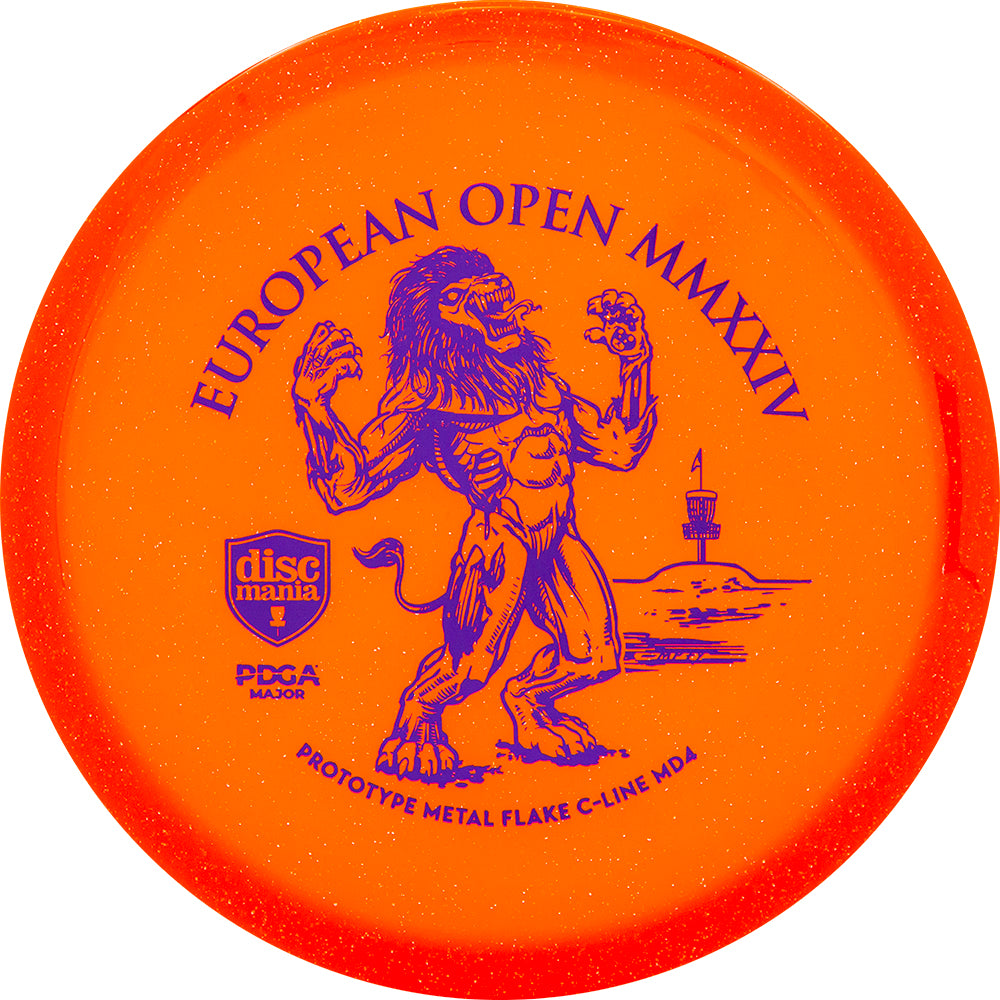 Discmania Metal Flake C-Line MD4 Midrange Disc - 2024 European Open Stamp