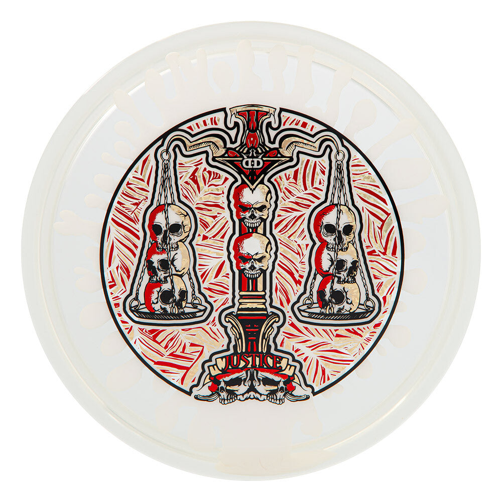 Dynamic Discs Lucid Ice SplaDDer Justice - Scales of Justice Stamp