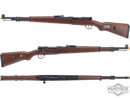 Matrix KAR 98K Bolt Action Spring Powered Airsoft Rifle by S&T with Faux Stock