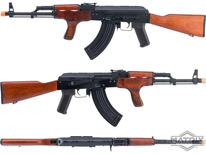 Matrix / S&T Stamped Steel AK Airsoft AEG AIMS-63 Rifle w/ G3 Electronic Trigger QD Spring Gearbox - Real Wood