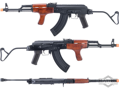 Matrix / S&T Stamped Steel AK Airsoft AEG AIMS-90 Rifle w/ G3 Electronic Trigger QD Spring Gearbox - Real Wood