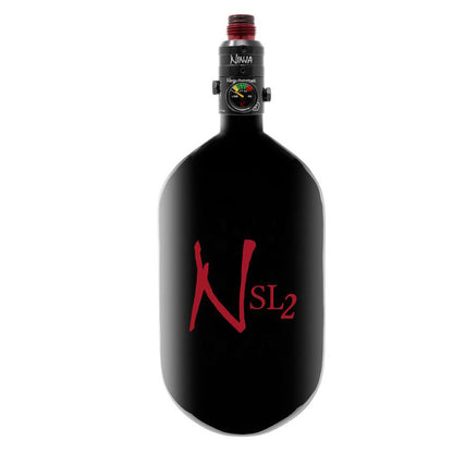 Ninja 68ci/4500psi SL2 HPA Tank - Black w/ Red Logo