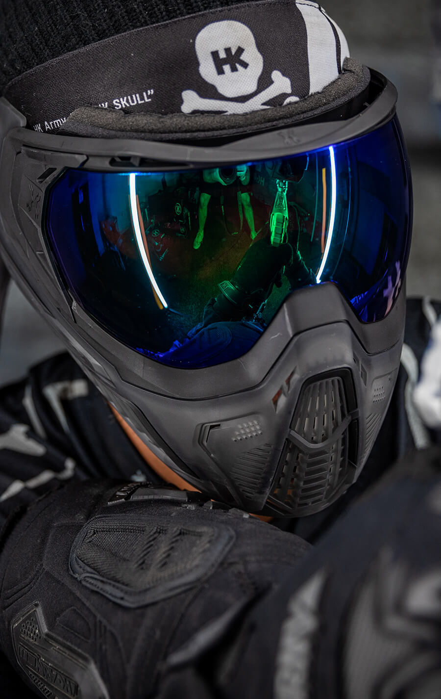 SLR Goggle - Odyssey (Black/Black/Smoke) Aurora Green Lens