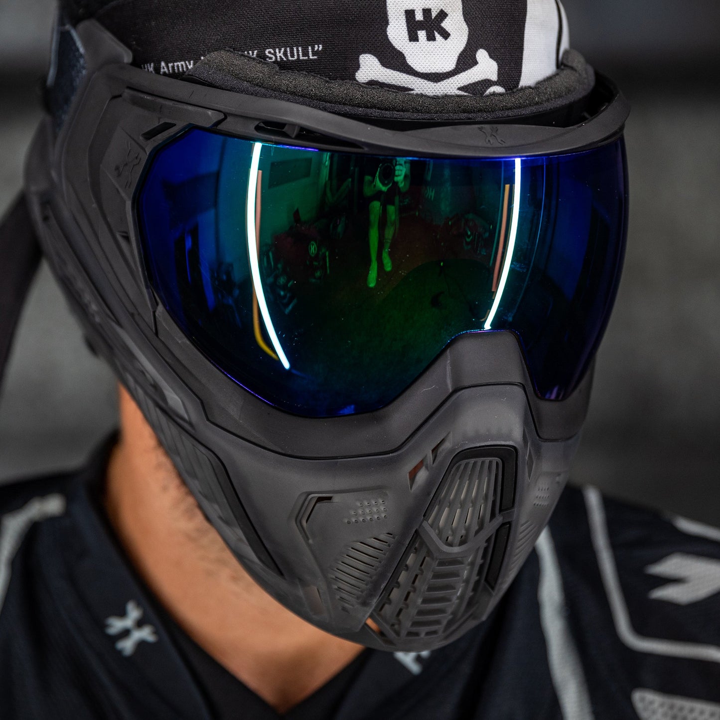 SLR Goggle - Odyssey (Black/Black/Smoke) Aurora Green Lens