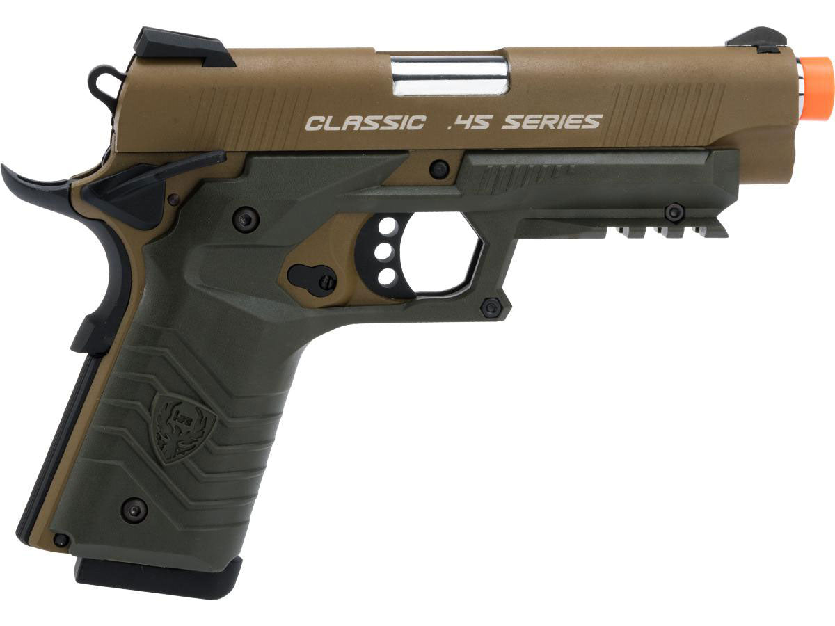 HFC Tactical 45 1911 Gas Blowback Airsoft Pistol - Tan