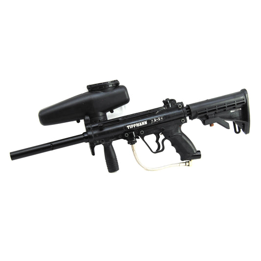 Used Tippmann A5 w/ Response Trigger and Speed Feed - Black