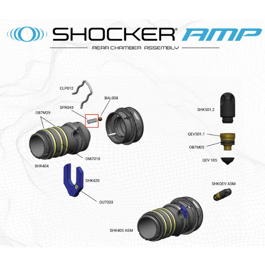 Smart Parts Shocker AMP Tailcover Detent Spring