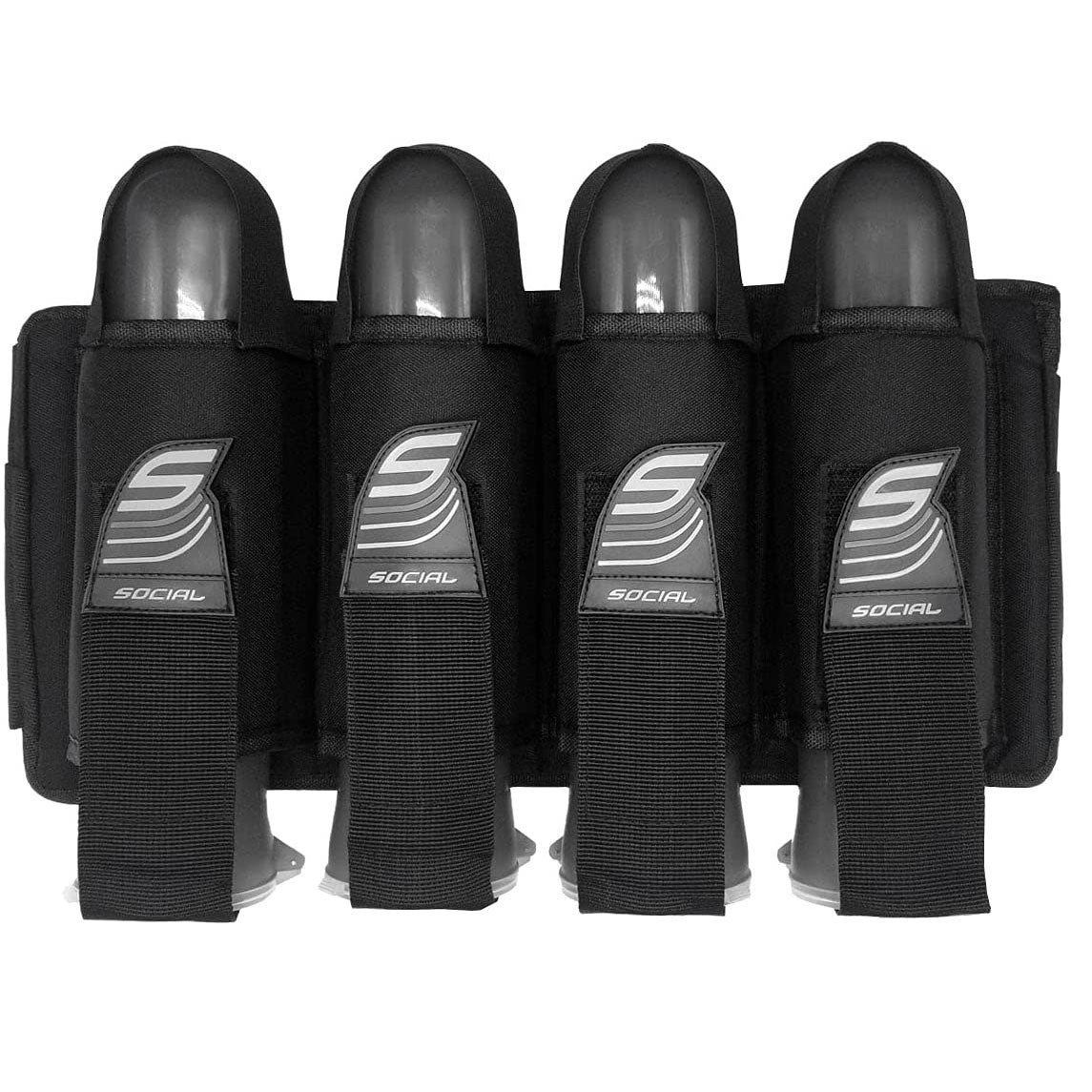 Social Paintball SMPL Pack Harness 4 Pod - Black