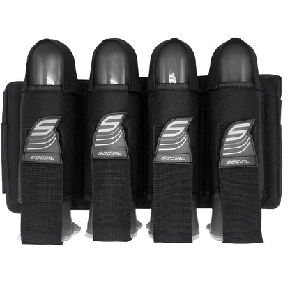 Social Paintball SMPL Pack Harness 4 Pod - Black
