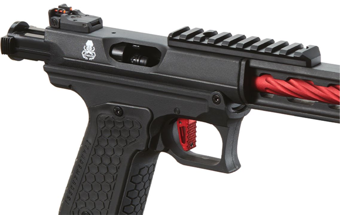 Lancer Tactical Tandemkross CTHULHU Gas BlowBack Pistol - Black/Red