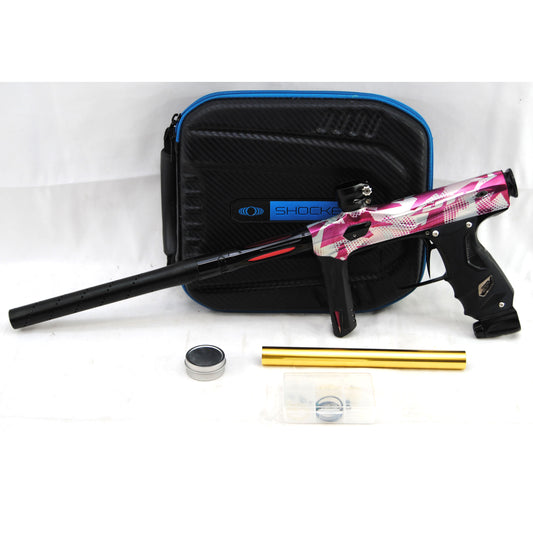 Used Shocker Paintball AMP - JT Scrambled Red/Blue