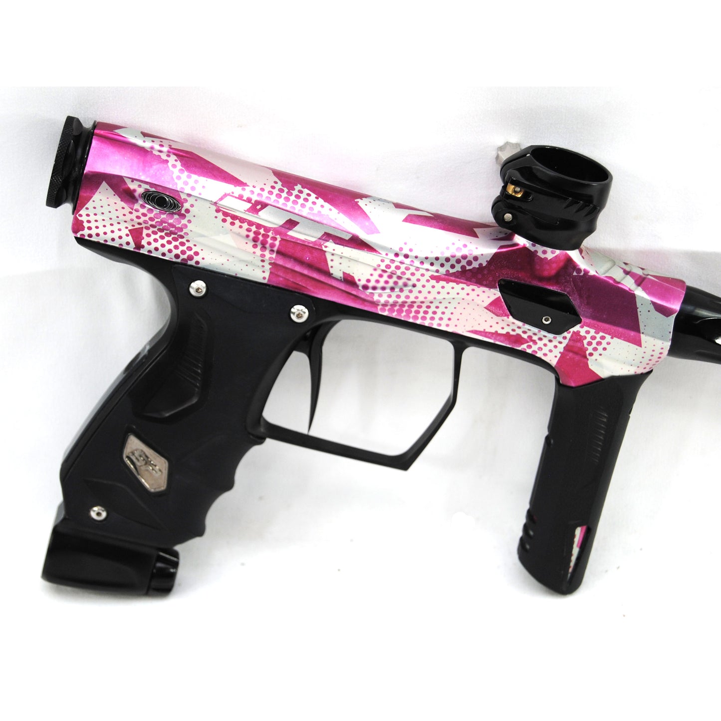 Used Shocker Paintball AMP - JT Scrambled Red/Blue