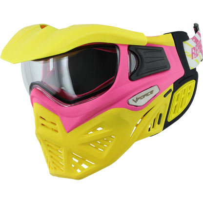 V-Force Grill 2.0 Paintball Goggle - Thermal Clear Lens - LE Referee (Yellow/Pink)