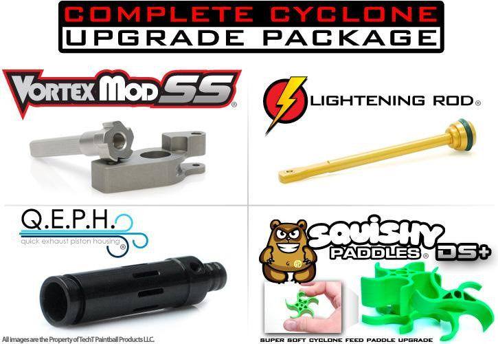 TechT Tippmann Cyclone Complete Upgrade Combo Kit - Black - TechT