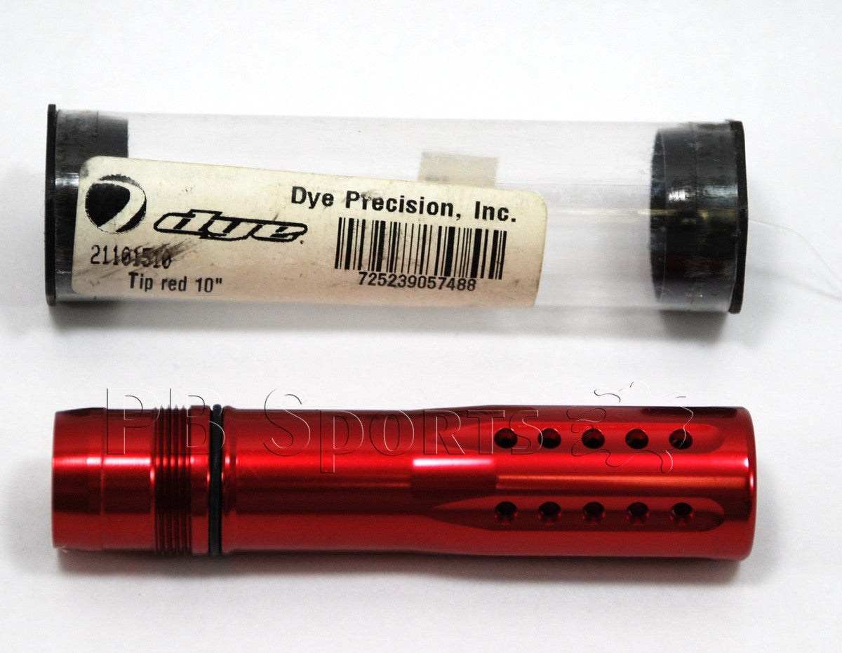 DYE Ultralite Barrel Tip - Dye 10" Red Gloss - DYE