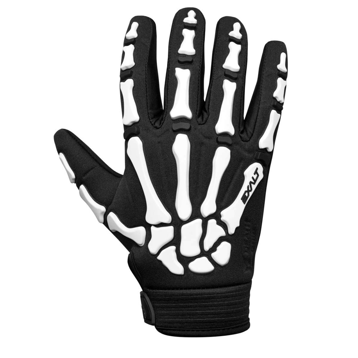 Exalt Death Grip Full Finger Gloves Black/White - Small - Exalt